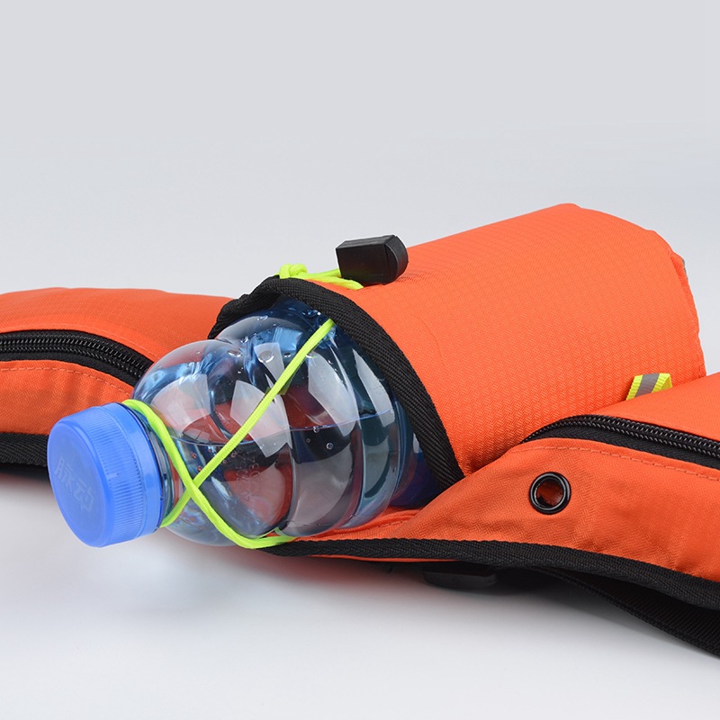 スポーツ水筒ウエストバッグ男性屋外ウエストバッグ防水多機能ランニングバッグ