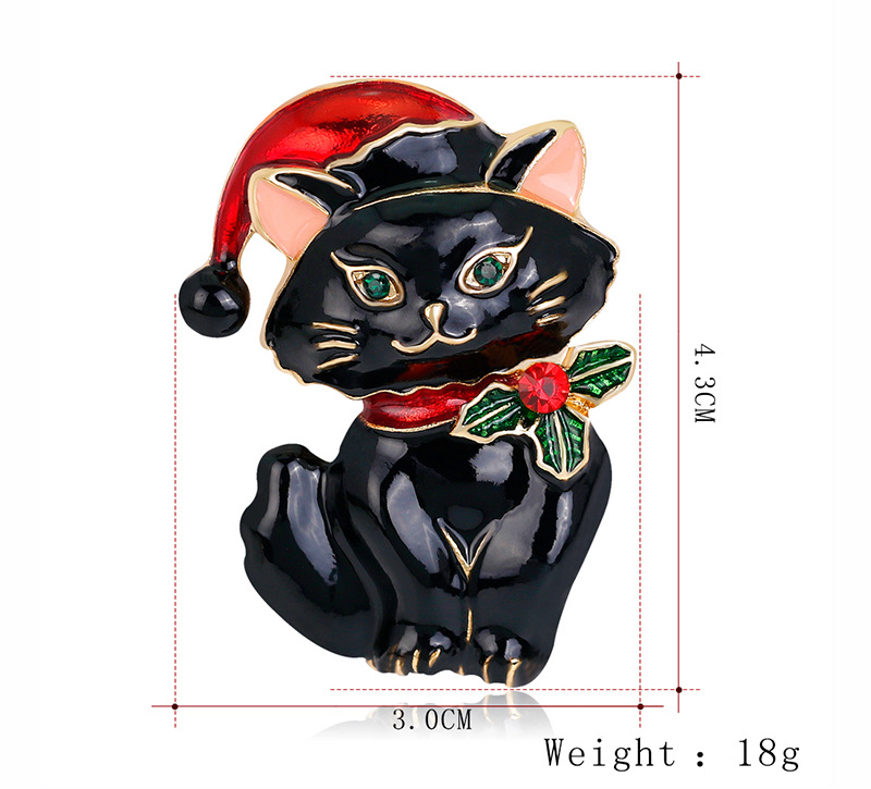 Fashion Cat Alloy Enamel Women's Brooches display picture 1