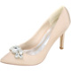 0608-01B wedding shoes, champagne, silk, diamond, high heel, fashion, bridal feast