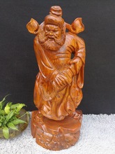 花梨木雕钟馗神雕像摆件实木雕刻天师福家居客厅红木装饰品工艺品