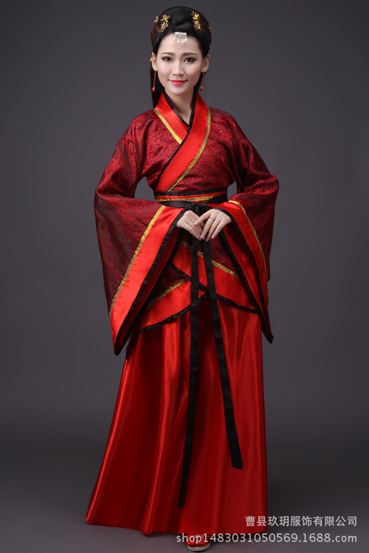唐装戏服古装服装女仙女唐朝古代汉服演出服古典舞蹈公主贵妃女装-阿里巴巴