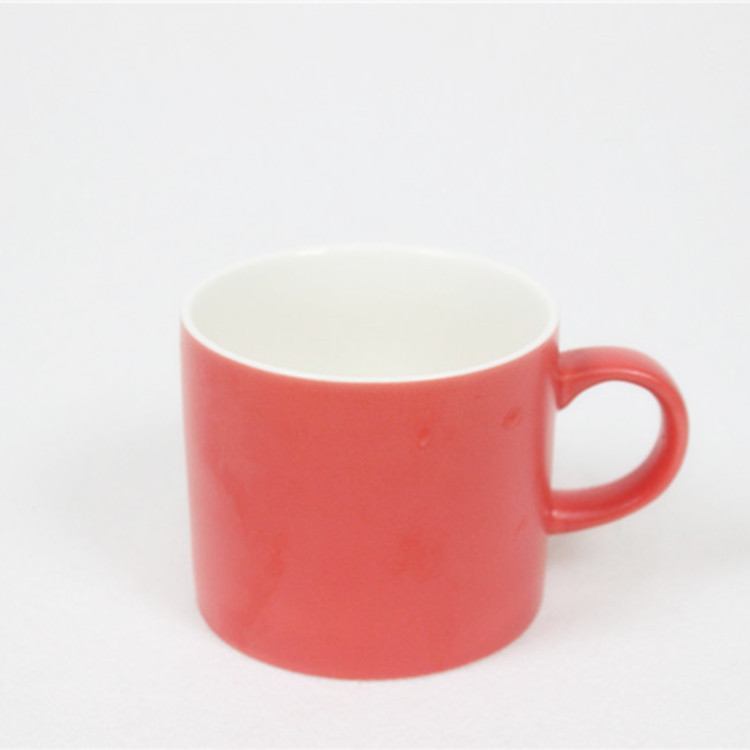 Fábrica directa mate esmalte taza de café de cerámica taza de té 6 color caramelo taza de café arco mate de gran capacidad