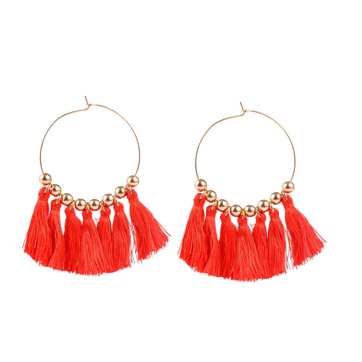 Occident and the United States alloy plating earring (B0803 rose red)NHXR1463-B0803 rose red