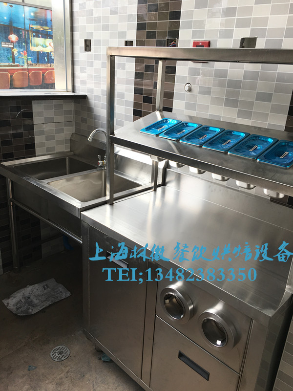 厂家供应全套厨房不锈钢工作台冷柜  连锁咖啡 奶茶饮品店设备