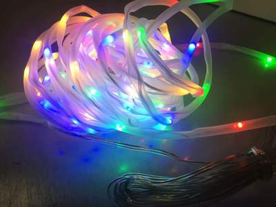 PVC套管灯串 防水灯串 潜水铜线灯串 套管铜线串软管灯 LED水管铜|ru