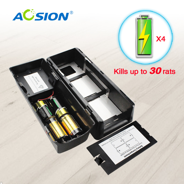 奥讯室内7000V高压电子灭鼠器（电池或者适配器供电）