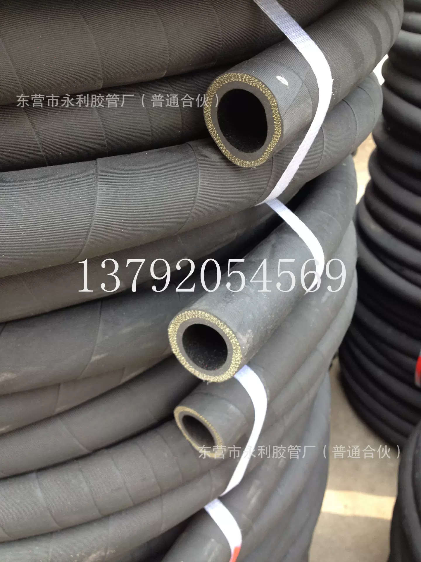 山东东营橡胶管DN20-51mm夹布输水胶管 夹布风压胶管