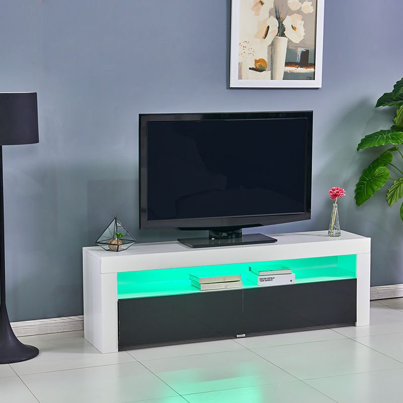 Moderno simple TV gabinete LED resalte visual gabinete pequeño apartamento dormitorio sala de estar barato TV gabinete fábrica al por mayor image 4