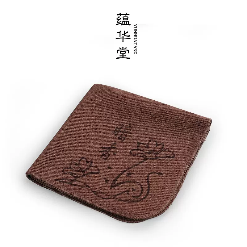 全棉印花暗香茶巾加厚吸水性强 功夫茶具茶道零配 可加工