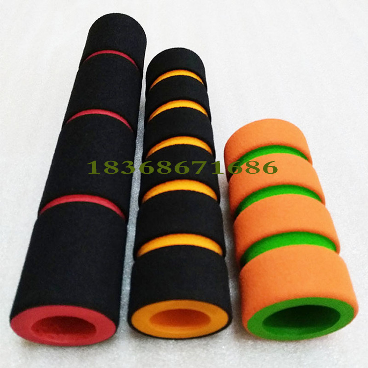 新款双色橡塑泡棉手柄 童车橡塑海绵手把套 光面NBR发泡海绵管