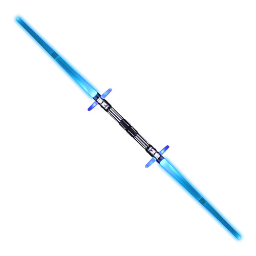 Seven-color retractable sound and light cross laser sword stage performance light-up flashing stick cosplay prop