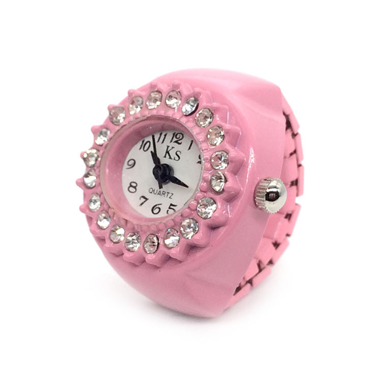 21g Weight Ordinary Glass Mirror Material Alloy Strap Material Watch Rings Classification Pointer+Number Display Type Round Dial Shape Daily, Street Occasion Quartz Movement Geometric Pattern All Seasons Season Women's Gender Retro, Classic Style Style Retro Classic Style Geometric Quartz Watch Rings 7