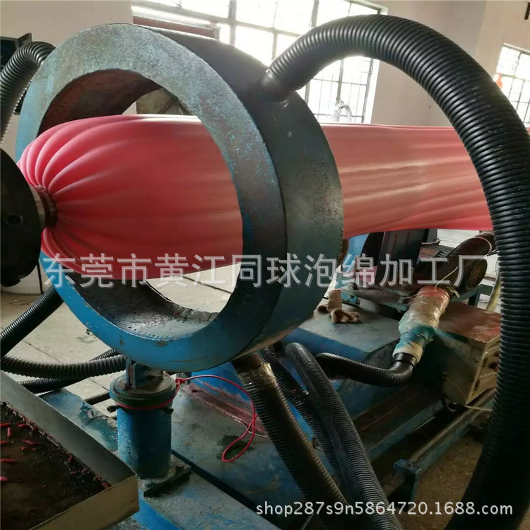 同球泡绵加工 大红色EPE海绵防静电卷材 珍珠海绵片材包装定做