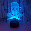 Night light, atmospheric LED table lamp, 3D, remote control, Birthday gift