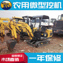建筑机械2手微型挖掘机二手小挖机农用果园型价格 二手抓草抓木机