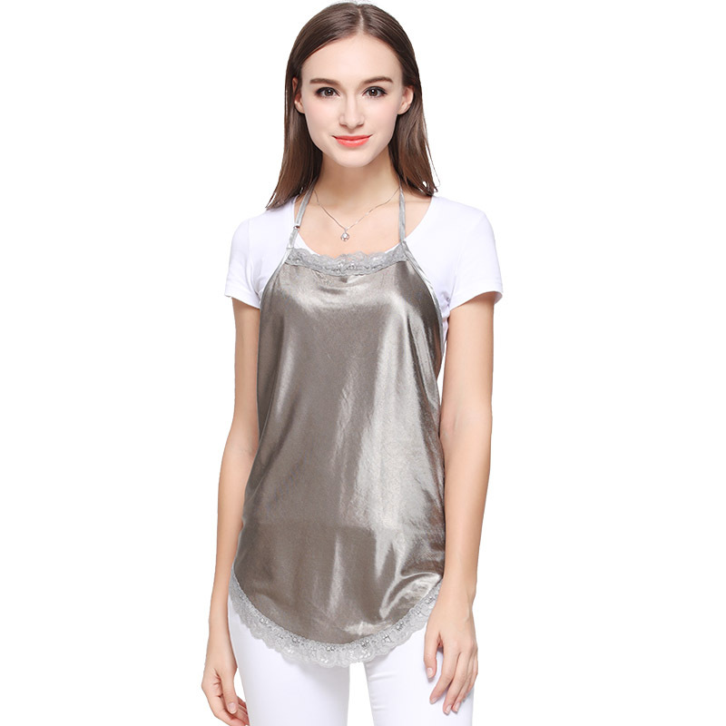 優韻康防 輻射孕婦服裝雙層可洗全銀纖維肚兜圍裙壹件代發