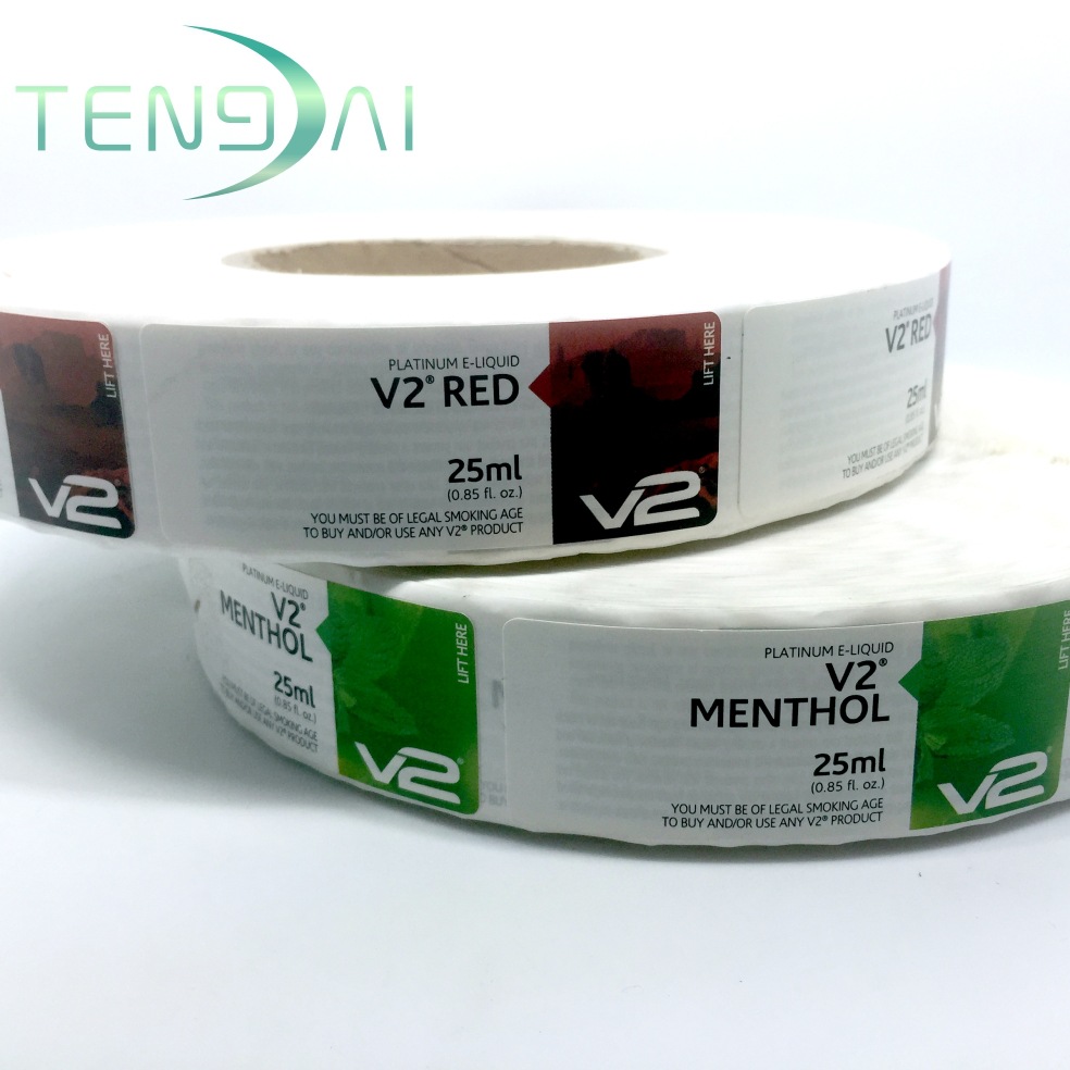 专业印刷烟油标签 多层贴纸 烟油不干胶贴纸定做