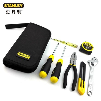 史丹利工具 7件套家用五金工具套装 家庭维修工具包 90-596N-23|ru