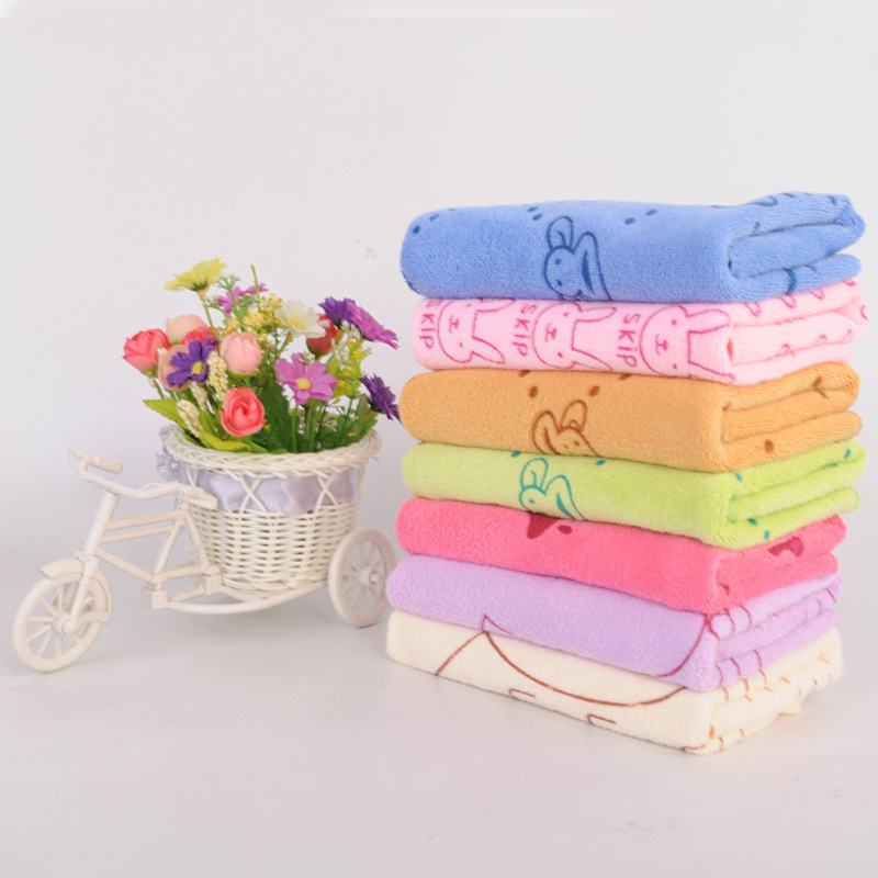 Gift promotional printing towel microfiber 350 g35 * 75 cartoon towel supermarket labor protection stall wholesale Gift promotional printing towel microfiber 350 g35 * 75 cartoon towel supermarket labor protection stall wholesale