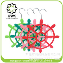 轮盘植绒丝巾圈圈围巾架多功能领带架挂领带围巾丝巾架围巾展示架