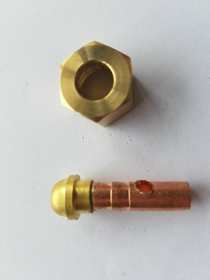 厂家直销 氩弧焊枪等离子切割枪配件 QQ150A一体后接头带铜螺母|ms