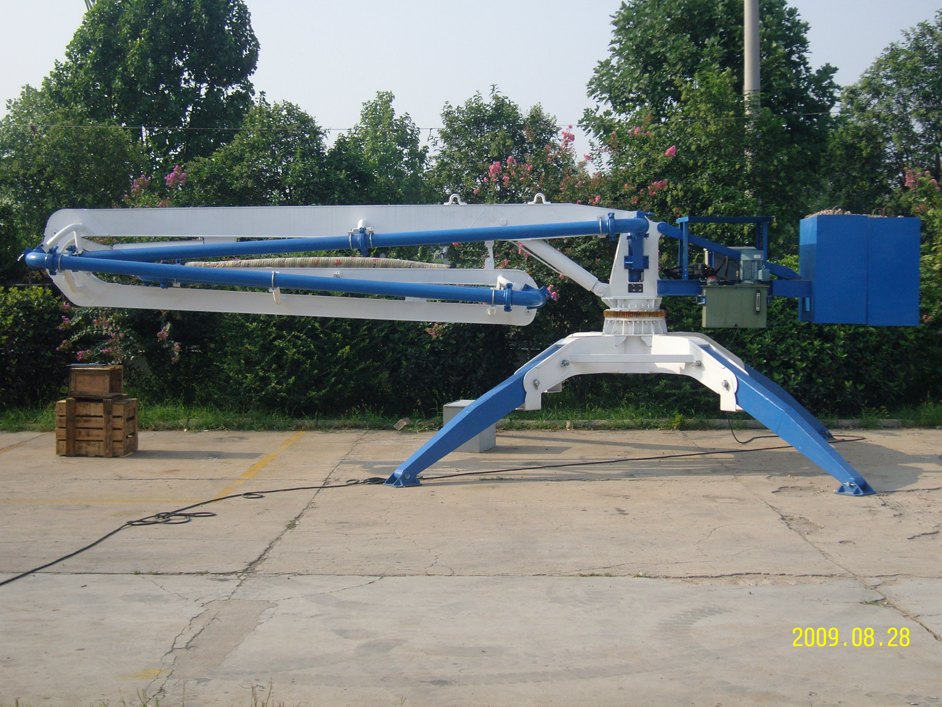 HGY布料机 移动布料机 布料半径17米 液压小布料机 高楼层建筑用