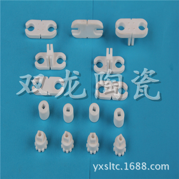 氧化铝95瓷 电子陶瓷 陶瓷散热片  发热架支撑陶瓷 支撑绝缘陶瓷