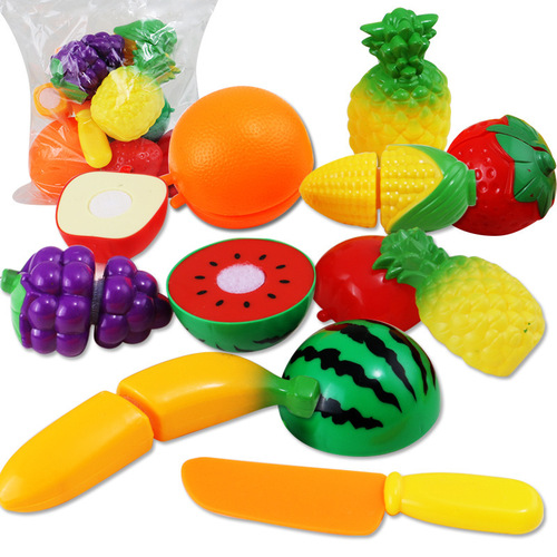 Children's early education developmental playset fruit cutting toy 9-piece set for girls and babies fruit cutting toy set