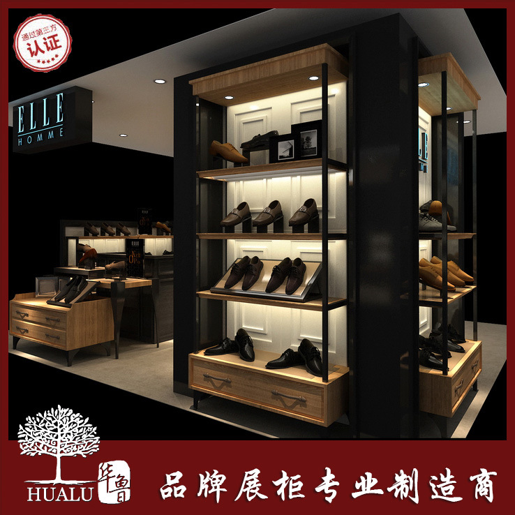 商场实体店鞋架高低流水台展示桌鞋架包包架橱窗展示展示架子定制