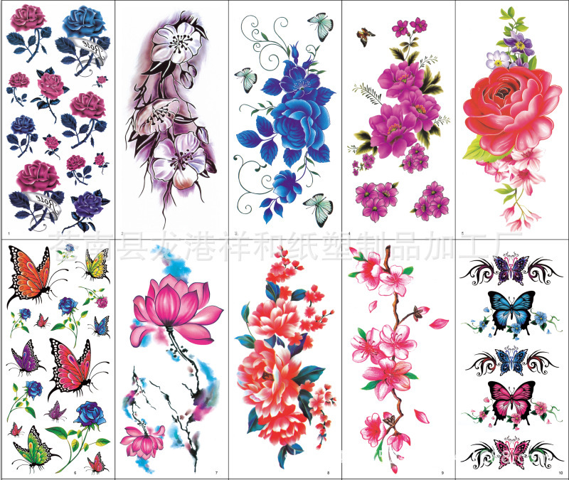 The Manufacturer Wholesales Various Types of Patterned Tattoo Stickers from Stock, with Fast Transfer and Tested Designs, Including Tattoo Stickers for Arm Tattoos