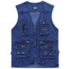 Middle and old age Vest cowboy Worker Multiple pockets Add fertilizer vest Photography Cotton vest Outstanding