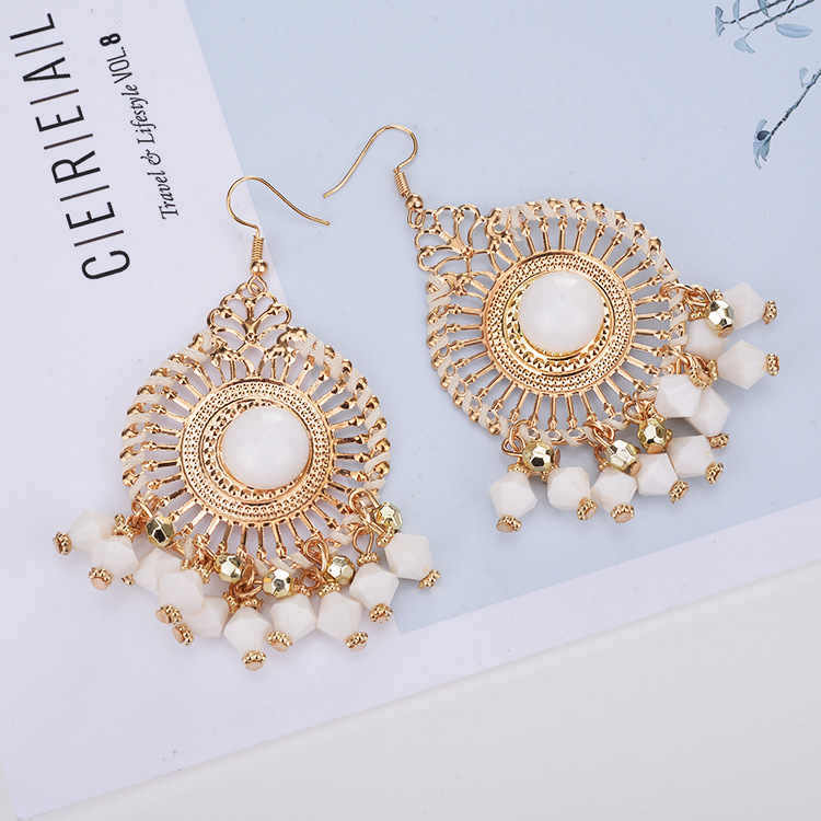 1 Pair Fashion Bohemian Geometric Alloy Women's Drop Earrings display picture 3