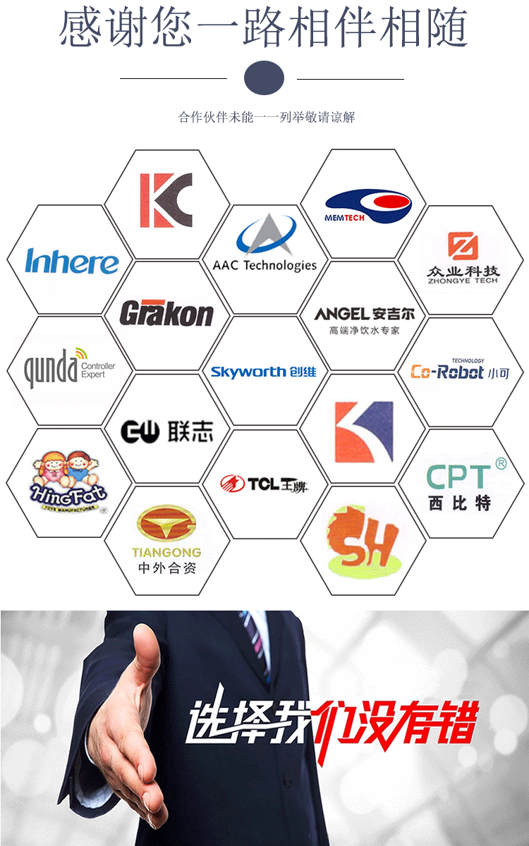 感謝您一路相伴相隨