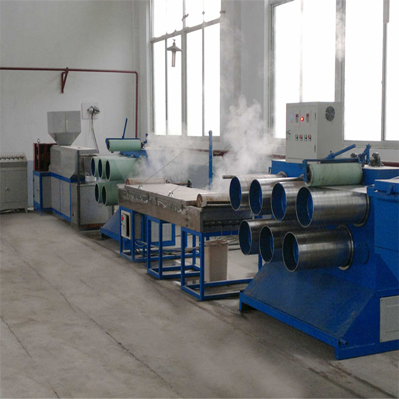 塑料圆丝拉丝机 PPPE尼龙圆丝绳挤出机捆扎封车绳拉丝机设备