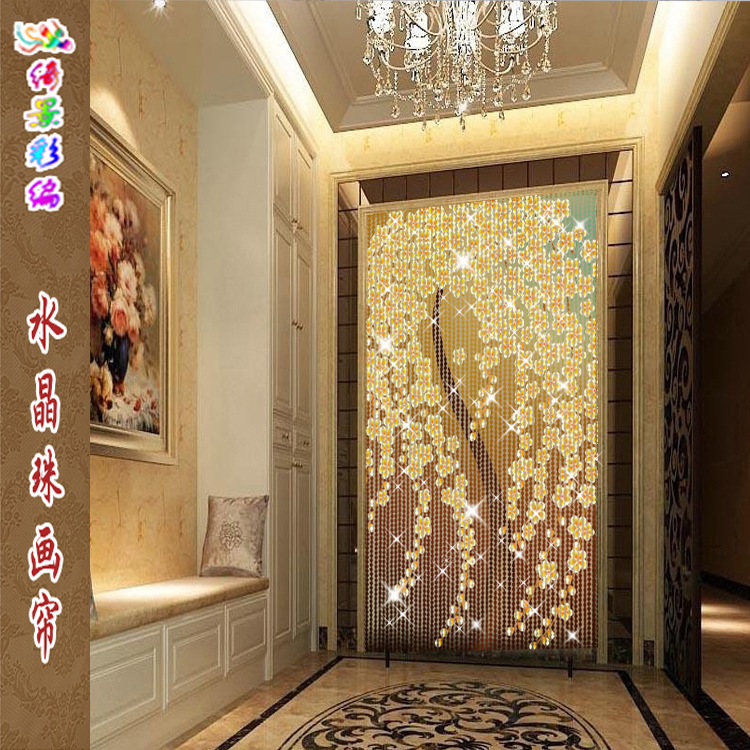 partition Draw the curtain a living room door curtain Entrance curtain Aisle hotel club LOGO Image Pachira Curtain wholesale