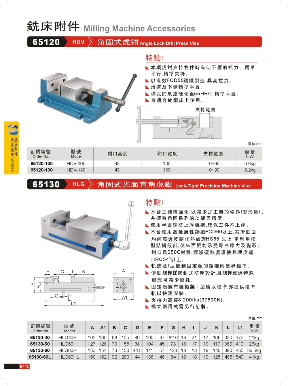 supply Taiwan Fine exhibition Solid style Vise HDV-100 HDV130 Drilling and milling Bed Solid style Vise