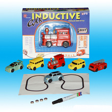 Câu đố trẻ em bán buôn với dòng xe ghi điểm cảm ứng xe tự động cảm ứng đường ray xe lửa đồ chơi 0.15 Mẫu xe