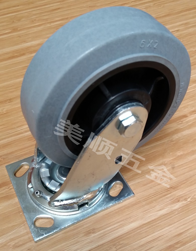 Produce Manufactor Direct 6 Heavy grey Man-made TPR Electric conduction Anti-static Castor Universal wheel