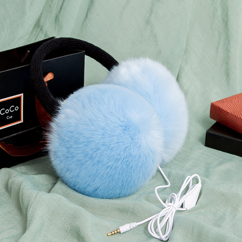 1533 Korean Edition Solid Plush Earmuff lovely Autumn and winter keep warm Ear warmers Imitation fur