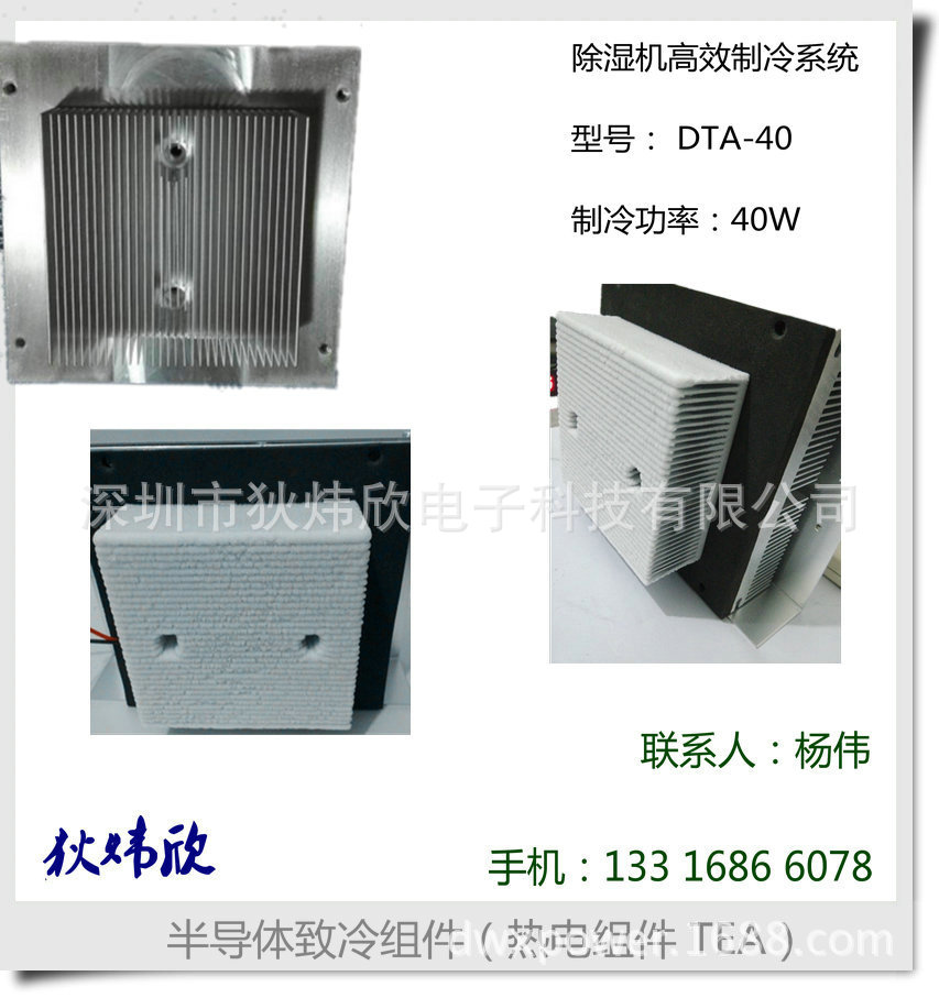 半导体制冷除湿系统装置、电子冷凝器、电子除湿器