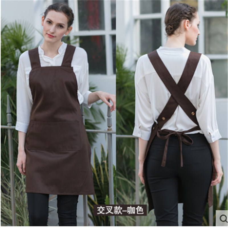 Estilo coreano moda cocina delantal adulto manicura esteticista supermercado trabajo camarero impermeable logotipo personalizado