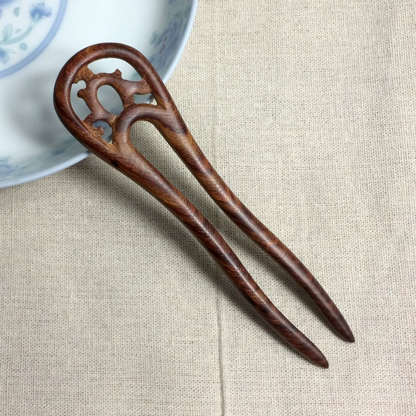 Big hairpin red sandalwood