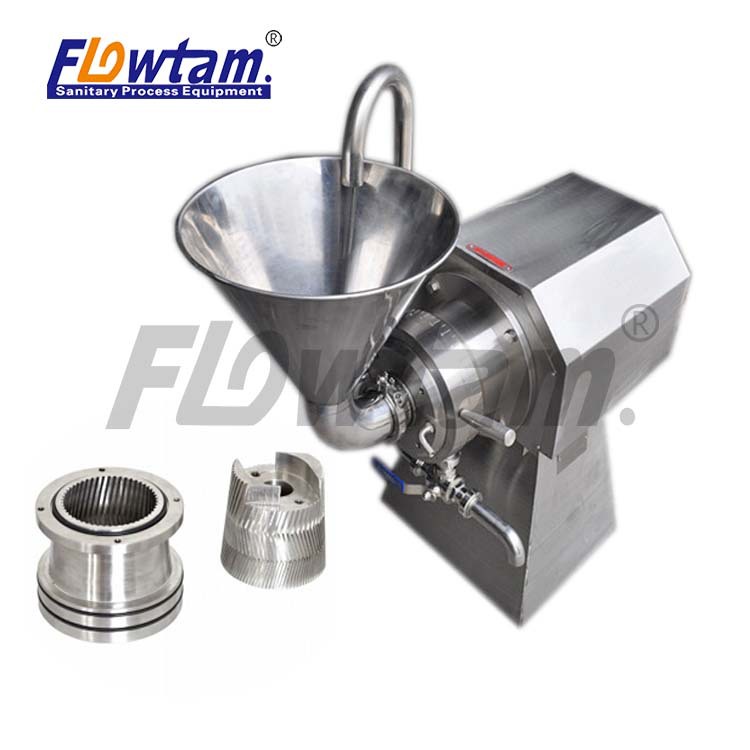 温州弗鲁特不锈钢食品级卧式胶体磨内外抛光管道研磨机JMW-80 3KW