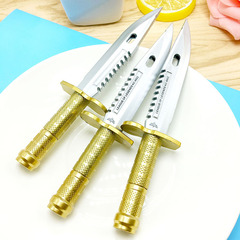 Weapon pen, dagger-shaped pen knife, unisex pen, black water pen, student creative award, student small gift, wholesale