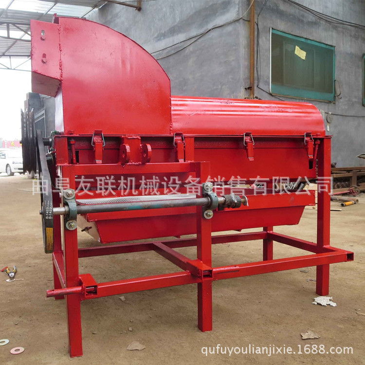 友联牌油葵脱粒机价格 家用小型油葵脱粒机 振动筛网油葵脱粒机