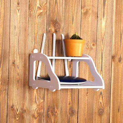 厂家批发客厅电视机顶盒收纳架田园风无需打路由器壁挂式架热卖|ms