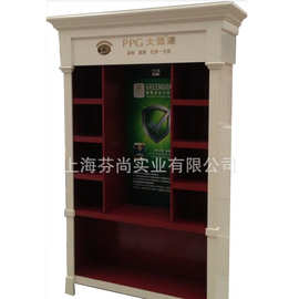 上海专业定制涂料烤漆背柜 化妆品木制品背柜 展览展会礼品背柜