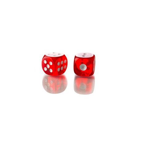 12MM rounded corner large transparent red sieve dice automatic mahjong machine dice No. 12 mahjong dice 1.2cm