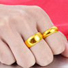 Brass glossy ring suitable for men and women, accessory for beloved