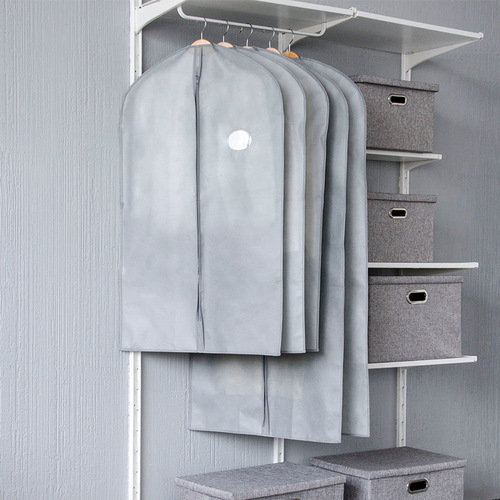 Factory direct sales thickened non-woven coat suit cover storage clothing dust cover household large dust bag